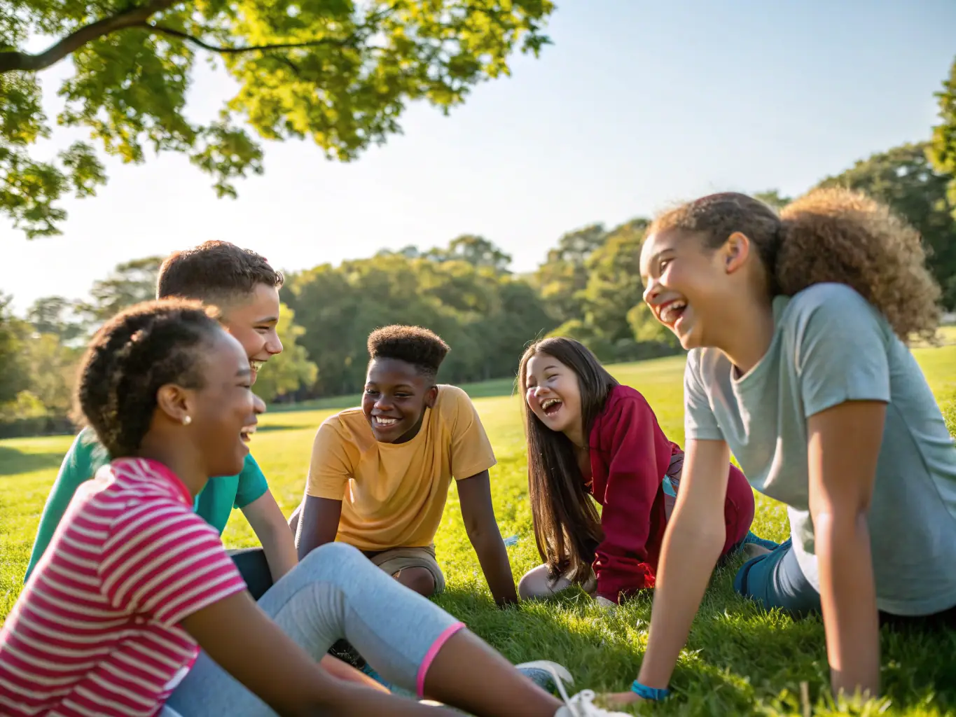 An image of a group of young people participating in a therapeutic activity outdoors, highlighting the focus on skill development and community building at Madrona Recovery.